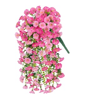 Fleurs artificielles de glycine rose à suspendre pour décoration murale extérieure, décoration de cour et de mariage - Product Image 4