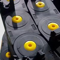Yingba Nylon-Kabelschutzkette Technische Kunststoff-Schleppkette Vollständig Geschlossene Maschinenwerkzeug-Flexible Tankkette