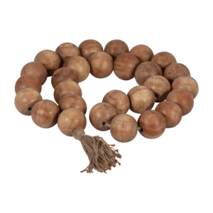 Ghirlanda di perline in legno con nappe decorative per l'arredamento della casa e dettagli per la decorazione di bagni, uffici e soggiorni - Product Image 4