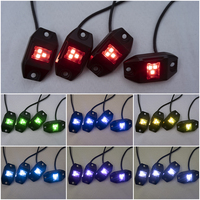 Feux LED de roche étanches IP68, éclairage de châssis 12V pour Jeep Wrangler, camion, VTT, UTV, SUV, bateau