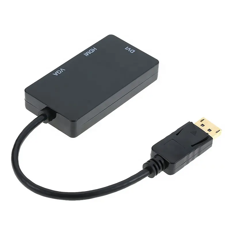 Xput Video Adapter Displayport Naar Hdmi Vga Dvi Adapter Converter 1080P 3 In 1