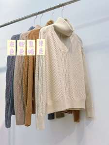 Maglione Invernale Casual da <span class=keywords><strong>Donna</strong></span> a Collo Alto, Top <span class=keywords><strong>in</strong></span> Maglia 100% Cashmere Anti-Pilling Traspirante - Product Image 6