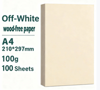 Papier spécial offset sans bois 100 g/m², 100 feuilles, protection des yeux, A4, 100 % compatible pour l'impression d'exposition