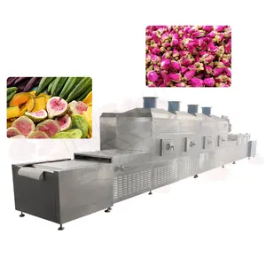 MY Microwave Dry and Sterilizing Continuous Plate Biomass Conveyor Mesh Belt Dryer Heat Machine