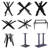 Modern X Shape Table Bases, Industrial Restaurant Legs
