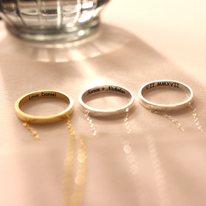 Gargantilla de círculo interior mínima personalizada, collar de anillo de mensaje secreto de acero inoxidable, collar con colgante de anillo de mensaje oculto - Product Image 5
