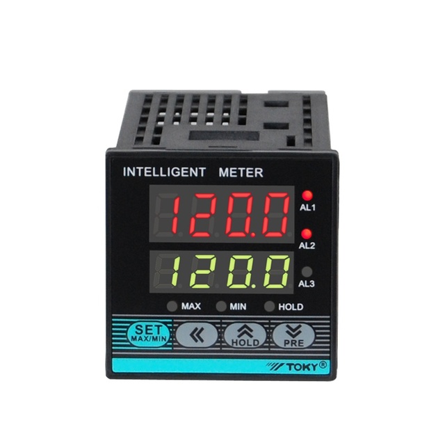 High Precision Intelligent 2 Loops Alarm Output Digital Display Linear Displacement Sensor Indicator