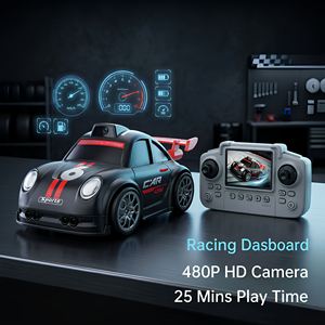 <span class=keywords><strong>Coche</strong></span> <span class=keywords><strong>RC</strong></span> Mini FPV SMRC C6 1:64 con Cámara Integrada y Pantalla, Video en Tiempo Real, Control Remoto, Juguete de Carreras de Derrapes en Interiores para Niños - Product Image 1