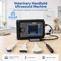 Scanner d'imagerie vétérinaire portable OSCAT, équipement vétérinaire, test de grossesse animale, bovin, félin, échographie portable