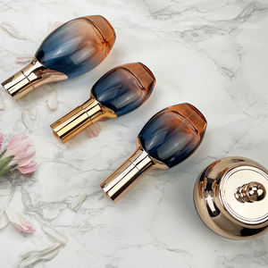 <span class=keywords><strong>Deluxe</strong></span> 30 50g 30 50 100 150ml Bouteilles cosmétiques en verre vides rondes bleu orange crème de soin de la peau emballée avec emballage de pompes - Product Image 6