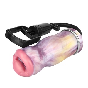 YC-2329 Realistic Oral Sex Device Air <b>Pump</b> Sex <b>Suction</b> Cup Pocket Soft Silicone Vagina Pussy Male Masturbator Cup Adult Sex Toys - Product Image 1