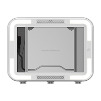 Fenêtre de toit pour caravane, 70 °   Trappe de toit en alliage d'aluminium avec couvercle en acrylique et éclairage LED intégré