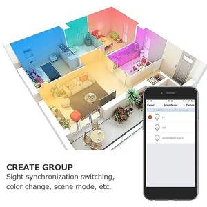 Tuya <span class=keywords><strong>Smart</strong></span> <span class=keywords><strong>GU10</strong></span> LED RGB C + W Lámparas regulables blancas para control de aplicación Bluetooth con vida inteligente para el hogar y el hotel Proyector alimentado por CA - Product Image 4