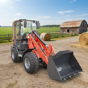 Mini-chargeur frontal diesel 2026 Al18 Hengli Hydraulics 4x4 à grande hauteur de levage pour la construction et la manutention des fruits en verger - Product Image 2