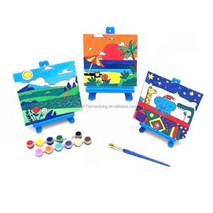Ensemble de peinture <span class=keywords><strong>acrylique</strong></span> de papeterie d'art scolaire de haute qualité avec des planches de toile appropriées pour la peinture des enfants - Product Image 6