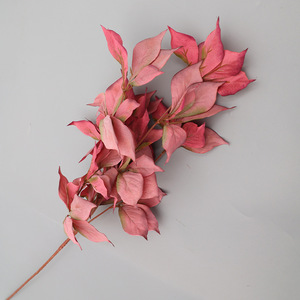 Feuilles de noisier artificielles Xinchengzhi 30cm-100cm, décorations de mariage réalistes en plastique et soie - Product Image 3