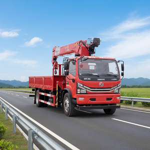Gru Montata su <span class=keywords><strong>Camion</strong></span> 4x2 da 8 Tonnellate con Braccio Telescopico a 4 Sezioni per Sollevamento e Movimentazione <span class=keywords><strong>in</strong></span> <span class=keywords><strong>Cantiere</strong></span> - Product Image 3