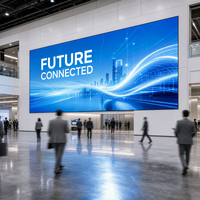 Écran LED d'intérieur série P3 .076 FA, mur vidéo LED HD pour salle d'exposition, signalisation numérique