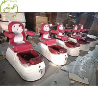 Great Foshan Usine Offre Spéciale Haute Qualité Confortable Pas Cher Rose Luxe Salon de Manucure Enfants Pédicure Spa Chaise pour Enfants