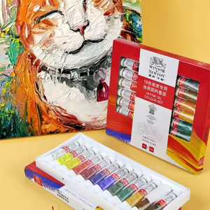 Winsor & <span class=keywords><strong>Newton</strong></span> artista <span class=keywords><strong>pintura</strong></span> al óleo pigmento tubo arte personalizado <span class=keywords><strong>pintura</strong></span> al óleo color 12/18/24 colores en juegos - Product Image 6