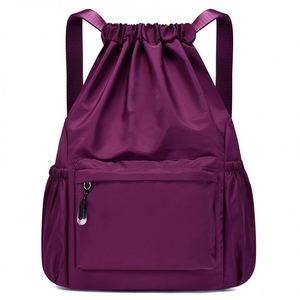 Portable <b>Drawstring</b> <b>Backpacks</b> Large Capacity String Shoulder Yoga Bag Lightweight Sport Bags for Swimming Yoga - Product Image 5