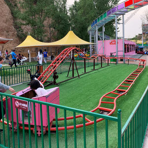 Precio de fábrica Mini Pedal Powered Roller Coaster para entretenimiento familiar Atracción entre padres e hijos Acero para interiores y exteriores - Product Image 2