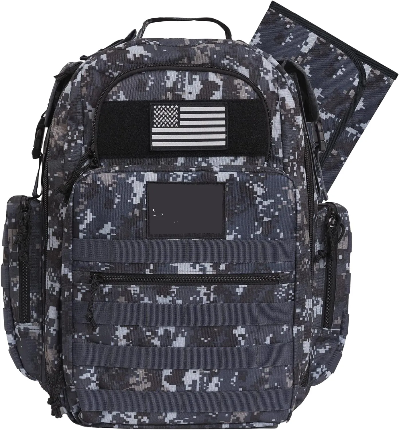 Mochila de viagem com troca de roupa para homens camuflagem tática Papai Bolsa