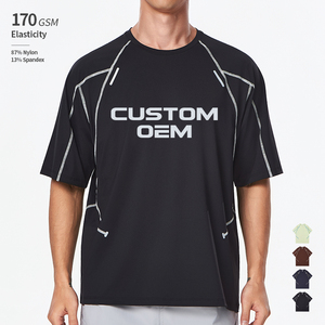Camiseta Unisex con Protección UV UPF 50+, 170 GSM, Transpirable, Estilo Urbano, Hombros Caídos, 87% Nailon, 13% Elastano, Cuello Redondo - Product Image 1