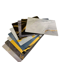 Panneaux muraux modernes en PVC UV haute brillance, imperméables, ignifuges, à motif marbre, avec une garantie de 5 ans pour la décoration d'hôtels et de villas