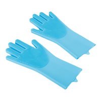 Gants de nettoyage multifonctionnels en silicone écologiques pour le bain des chiens et des chats, pour l'élimination des poils, pour usage en salle de bain (vente en gros)