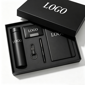 Set de Regalo Empresarial 5 en 1 con Logotipo Personalizado, Regalos Promocionales con Cuaderno, Bolígrafo, Termo, Llavero y Tarjetero para Uso de Empleados de Oficina - Product Image 1
