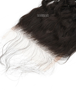 100% vierge naturelle brésilienne Remy cheveux HD pour dentelle fermeture Machine Double trame profonde bouclés Invisible tous les tons de peau Super - Product Image 5