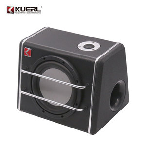 Caja de Subwoofer para Auto Kuerl de 8 Pulgadas, Subwoofer Activo de 12V, Salida de Audio Mono, Carcasa de Madera, Exterior de Cuero - Product Image 1