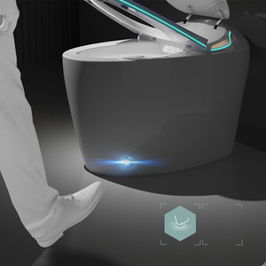 <span class=keywords><strong>WC</strong></span> monobloc moderne intelligent en céramique blanche, à chasse d'eau par le pied, forme œuf, avec fonction de lavage, meilleur <span class=keywords><strong>prix</strong></span> - Product Image 4