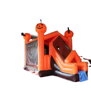 Thương mại giá rẻ halloween inflatable ngôi nhà ma ám, bí ngô nhà bị trả lại