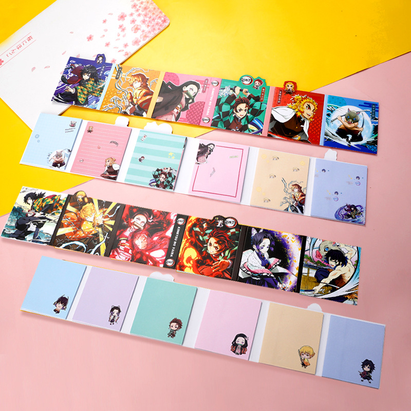 20 листов, клейкие блокноты для заметок с аниме «рассекающий демонов»