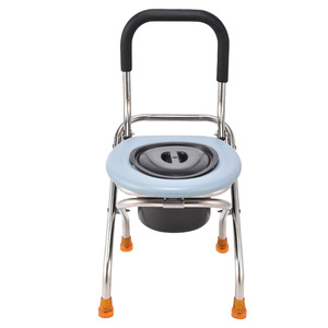 Kaishengyuan Stainless Steel Folding <b>Toilet</b> Chair F30 With <b>Handle</b> For Patient And Pregnant Woman Use - Product Image 4