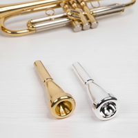 Flugelhorn Mouthpiece 7C Model Copper-Based Brass Gold-plated Heavy-duty Bullet Head Instrument Accessory