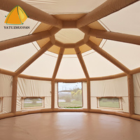 Carpa Mongol Mushe de Una Sola Capa para las Cuatro Estaciones, Apertura Automática Rápida, para 6-8 Personas, Impermeable, Resistente a los Rayos UV, Portátil, para Exteriores