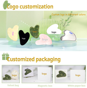 उच्च गुणवत्ता वाली प्राकृतिक क्रिस्टल गुलाब क्वार्ट्ज जेड दिल के आकार के चेहरे के शरीर के मालिश के लिए - Product Image 2