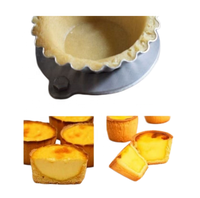 Presse à tartelettes manuelle en acier inoxydable, moule à quiches et tartelettes pour café, moule de qualité alimentaire pour la pâtisserie