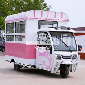 Remorque de nourriture mobile personnalisable colorée de style européen à vendre camion de nourriture ou chariot à boissons chariot de nourriture avec cuisine complète - Product Image 5