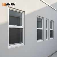 Ventanas Comerciales de Doble Hoja con Aislamiento Térmico para Exteriores, con Mosquitera Integrada, Ventana de Repuesto de Doble Hoja