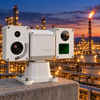 Op afstand gelegen oliefieldbeveiliging en bewaking van beperkte gebieden met lange-afstands thermische PTZ-camera