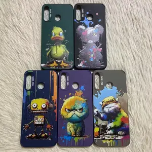 New Trendy TPU Anime Phone Case for Infinix Note11 Note12 Cartoon Duck Cat Printing Back Cover for Samsung A10 A20 A30