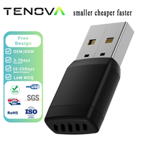 Convertisseur sans fil CarPlay Android Auto TENOVA Factory WiFi 6 pour prise USB-A USB-C 5.4, Plug and Play, commande vocale, mains libres