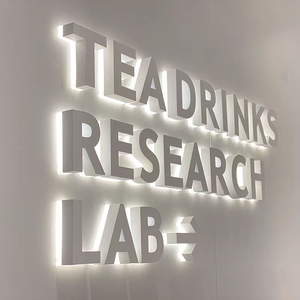 مصباح ليد فني حديث ومخصص لمتاجر الشاي والحليب استوديو اليوغا طاولة أمامية مصباح لباب صالون الشعر - Product Image 5