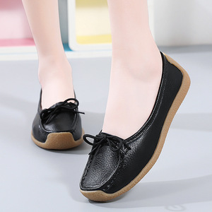 Nuovi Modelli Xuanhui: Comodi Ballerini con Tacco Basso 2cm, Mocassini Slip-on Antiscivolo per Ufficio, Lavoro e Guida, <span class=keywords><strong>Scarpe</strong></span> Piatte da <span class=keywords><strong>Donna</strong></span> - Product Image 2