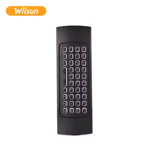 MX3 Air Mouse <span class=keywords><strong>Remote</strong></span> Lampu Latar LED 2.4G <span class=keywords><strong>Remote</strong></span> Kontrol Nirkabel Diaktifkan dengan Suara MX3 untuk PC/TV BOX <span class=keywords><strong>Mini</strong></span> Keyboard Wiisun - Product Image 2
