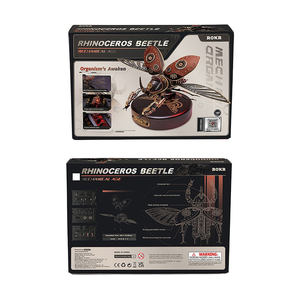 Robotime Rokr Contact Obtenez une réduction MI01 DIY Assemblage <span class=keywords><strong>Rhinocéros</strong></span> Beetle Modèle Jouet Nouveauté Cadeaux 3D Plastique Puzzles pour Adultes - Product Image 5